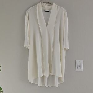 H by Halston Cream Blouse